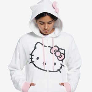 Hello Kitty 3D Ears Girls Hoodie